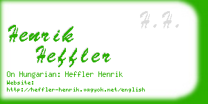 henrik heffler business card